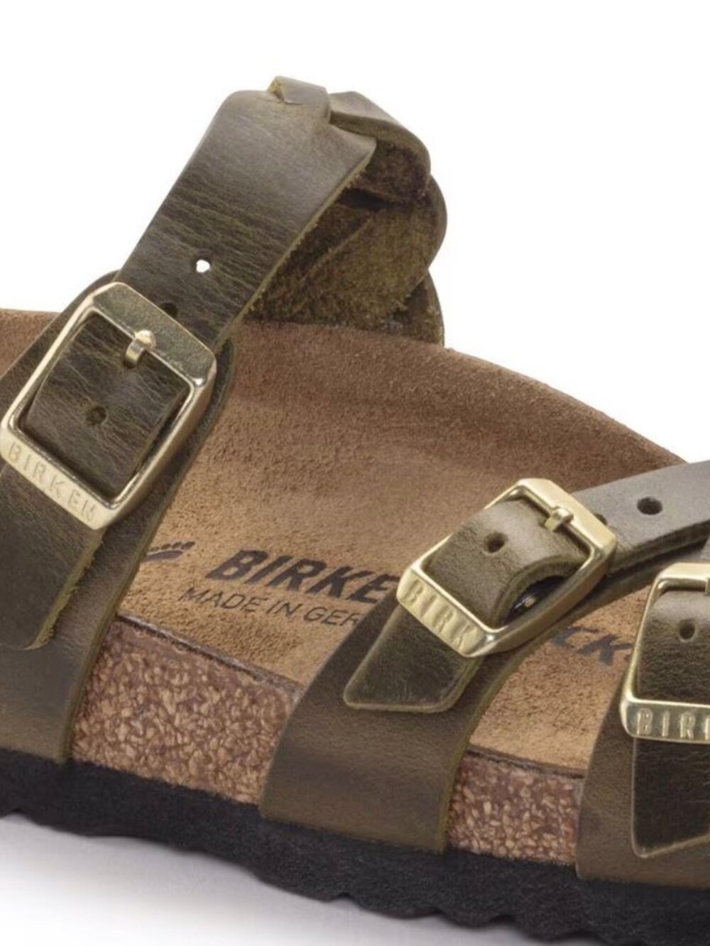 Birkenstock Franca Braided Sandal – Green Olive Oiled Leather – Women’s 9US NWT - Picture 6 of 7